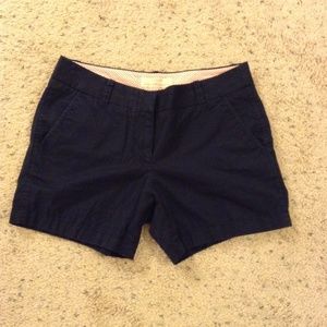J Crew Navy Chino Shorts